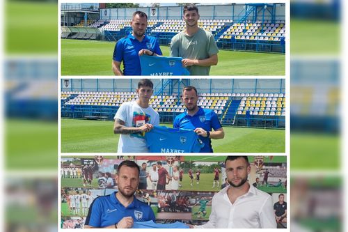 FC Voluntari a oficializat trei transferuri:  Alexandru Gîț (sus), Marvin Schieb (centru) și Mickael Panos (jos) / Foto: FC Voluntari (Facebook)