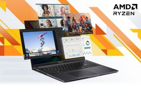 Descoperă laptopul Vivobook 16 OLED (M1605) propulsat de AMD, cu un ecran de top