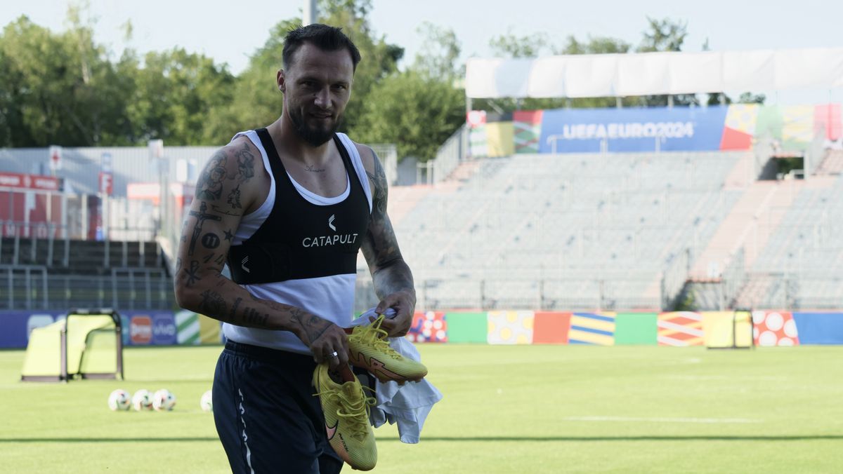 Imagini de la antrenamentul României - 24 iunie