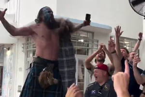 „Braveheart” a făcut spectacol în Miami înainte de Scoția - Brazilia