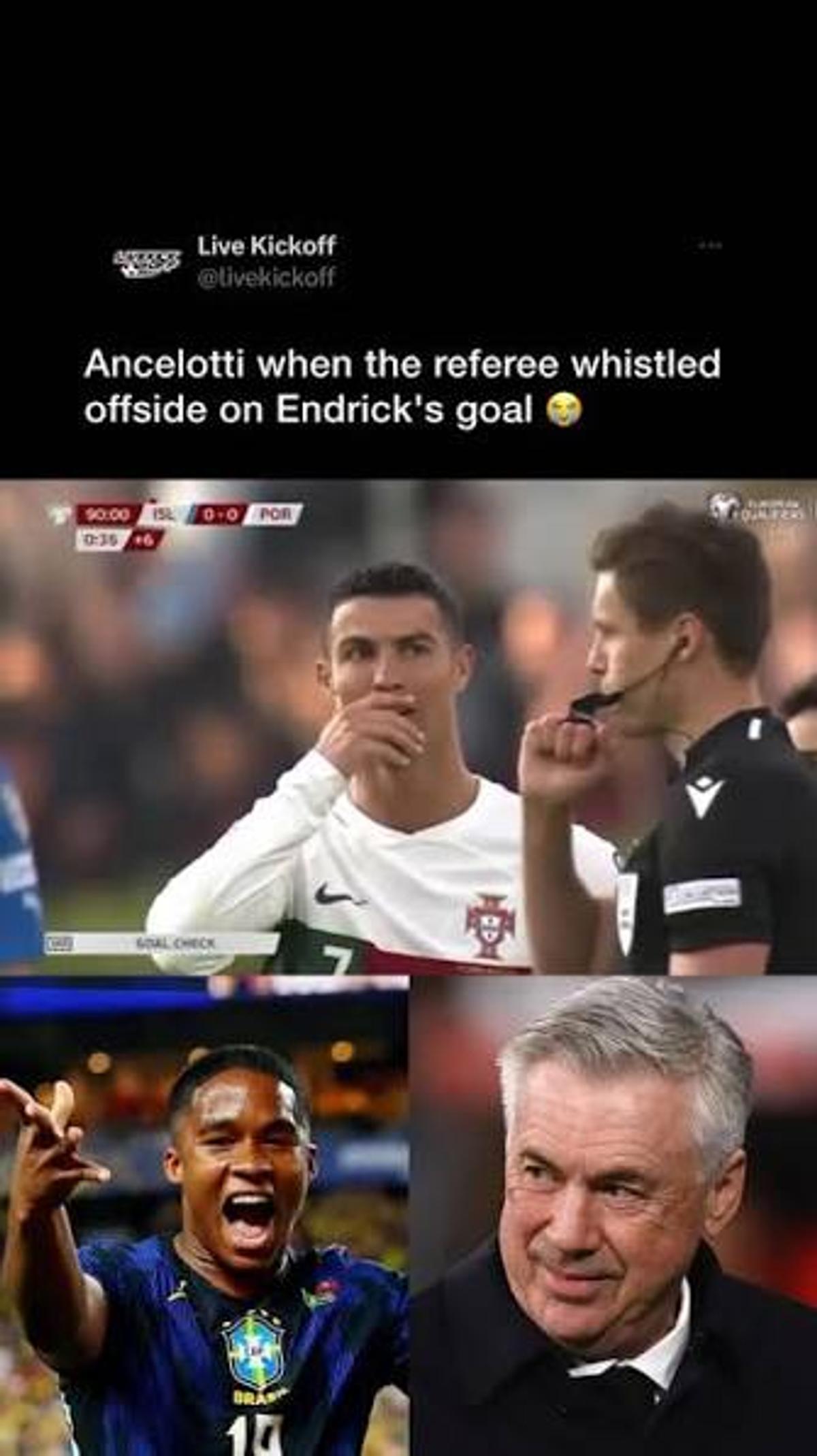 De ce au devenit meme-urile cu Endrick și Carlo Ancelotti senzația virală a acestui Campionat Mondial