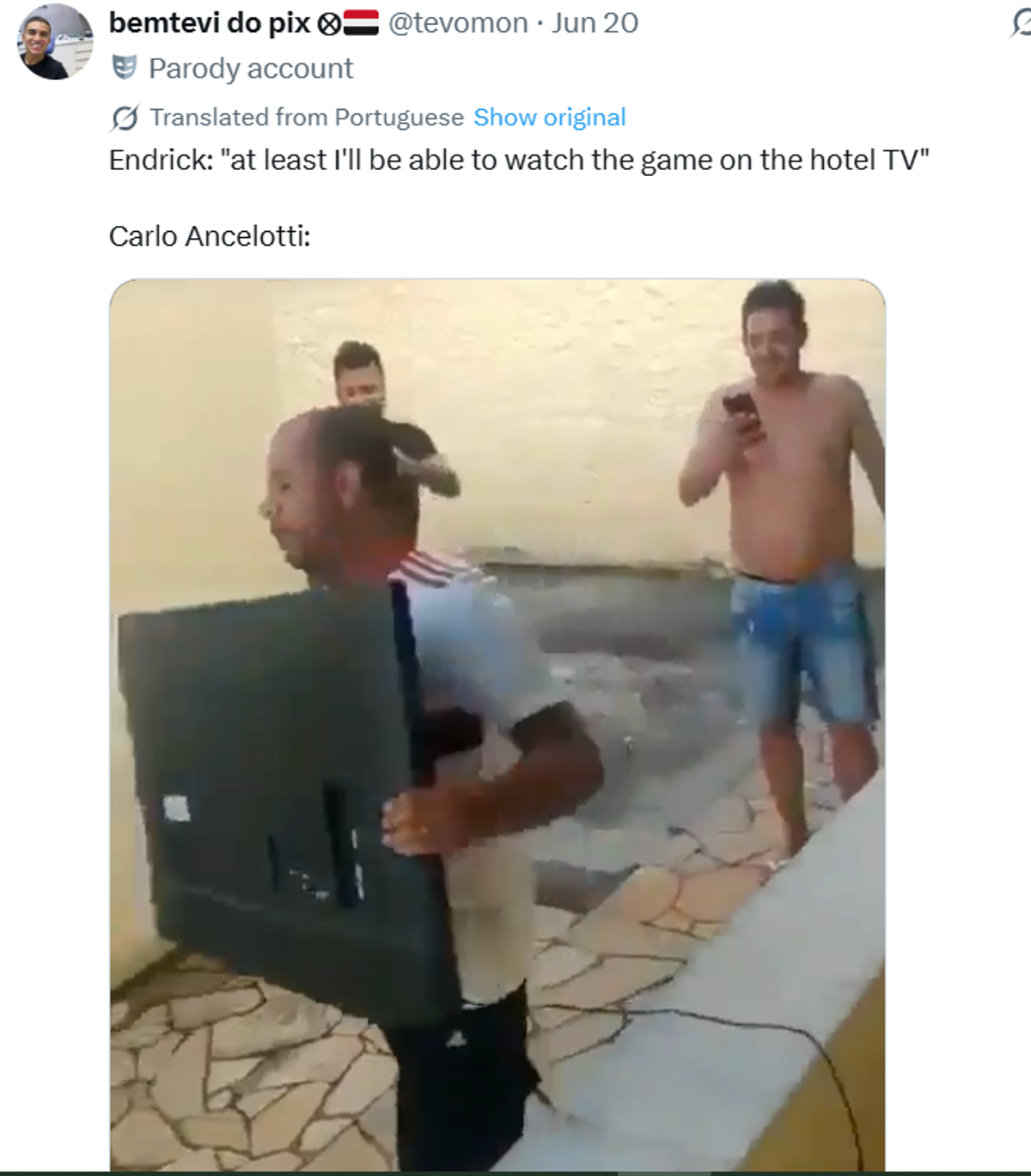 De ce au devenit meme-urile cu Endrick și Carlo Ancelotti senzația virală a acestui Campionat Mondial
