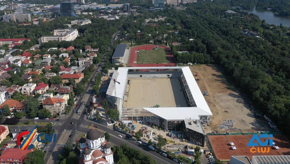 FOTO Noi imagini spectaculoase de la stadioanele Ghencea, Giulești și Arcul de Triumf » Detaliul observat la arena Stelei