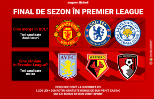 Mize mari pe 6 stadioane, în ultima etapă din Premier League! Prinde cele mai bune cote și pune biletul câștigător la Superbet!