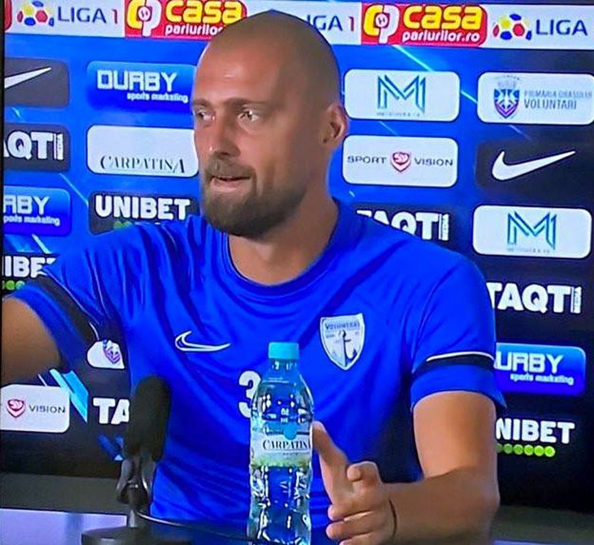 Gabi Tamaș, recital la conferință: a copiat în stilul propriu gestul lui Cristiano Ronaldo