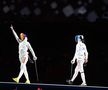 Ana Maria Popescu, în finala de la spadă, cu Sun Yiwen, la Jocurile Olimpice
(foto: Raed Krishan - Tokyo)