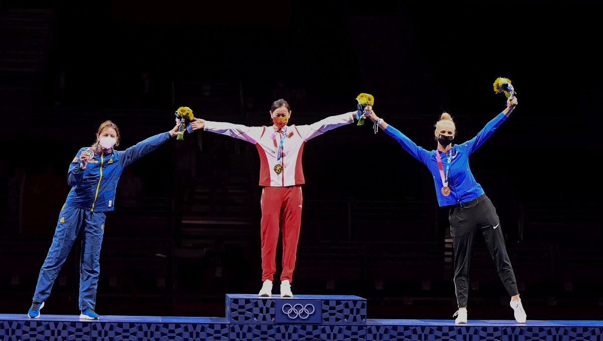 Finala de la spadă la Jocurile Olimpice: Ana Maria Popescu - Sun Yiwen 10-11 + medalia de argint