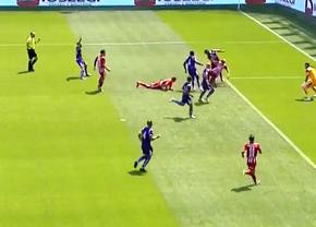 Fază complicată în Sepsi - FC Argeș » Fără VAR, arbitrul s-a descurcat excelent