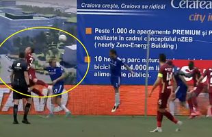 Fază controversată în Bănie » Petrescu a cerut penalty, dar a primit o replică acidă: „E exagerat să te arunci așa, ca în bazin!”