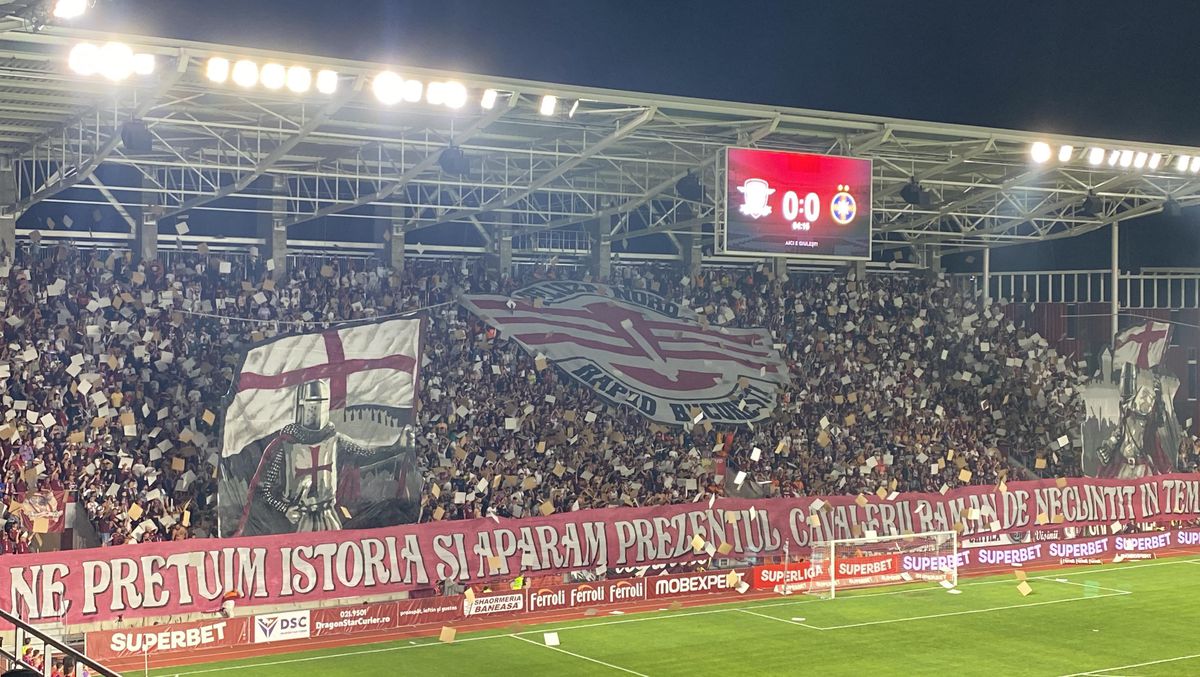 Rapid - FCSB 2-0. Ăsta e Rapidul din Giulești! Alb-vișiniii își înving rivala la primul derby jucat pe noul stadion