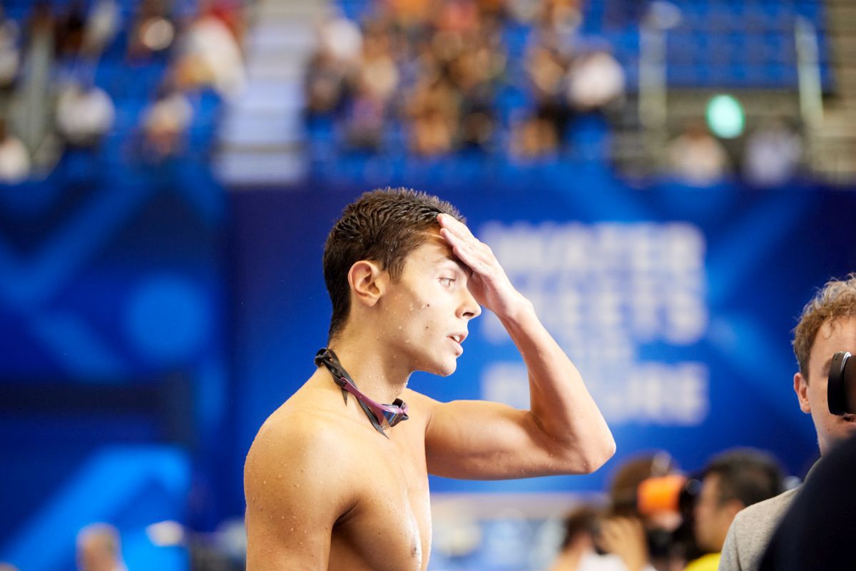 FOTO David Popovici în semifinala de la 200m liber