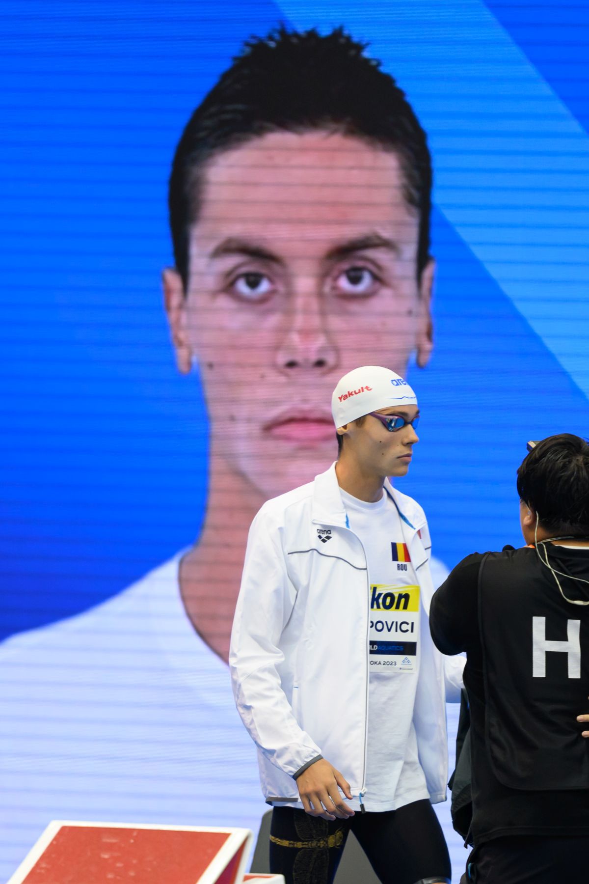 FOTO David Popovici în semifinala de la 200m liber