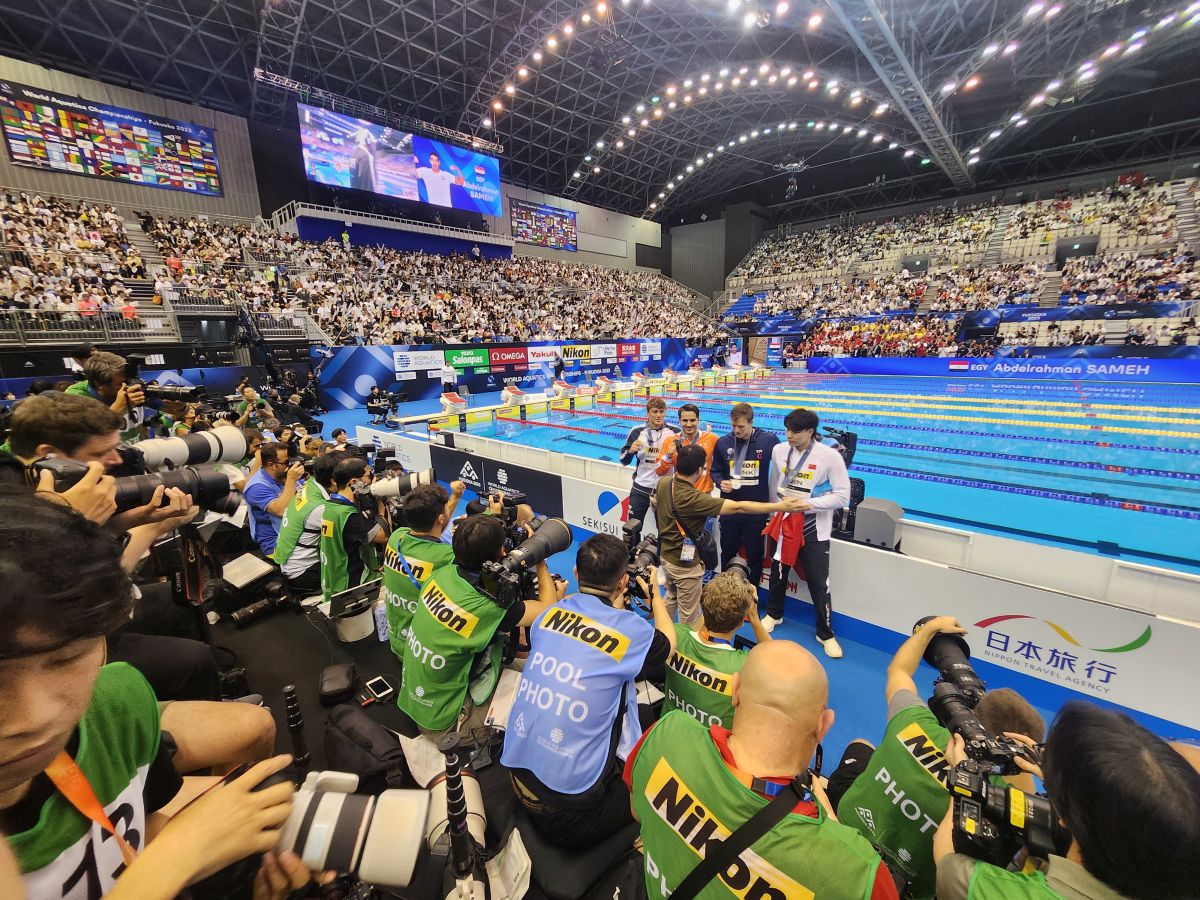 FOTO David Popovici în semifinala de la 200m liber
