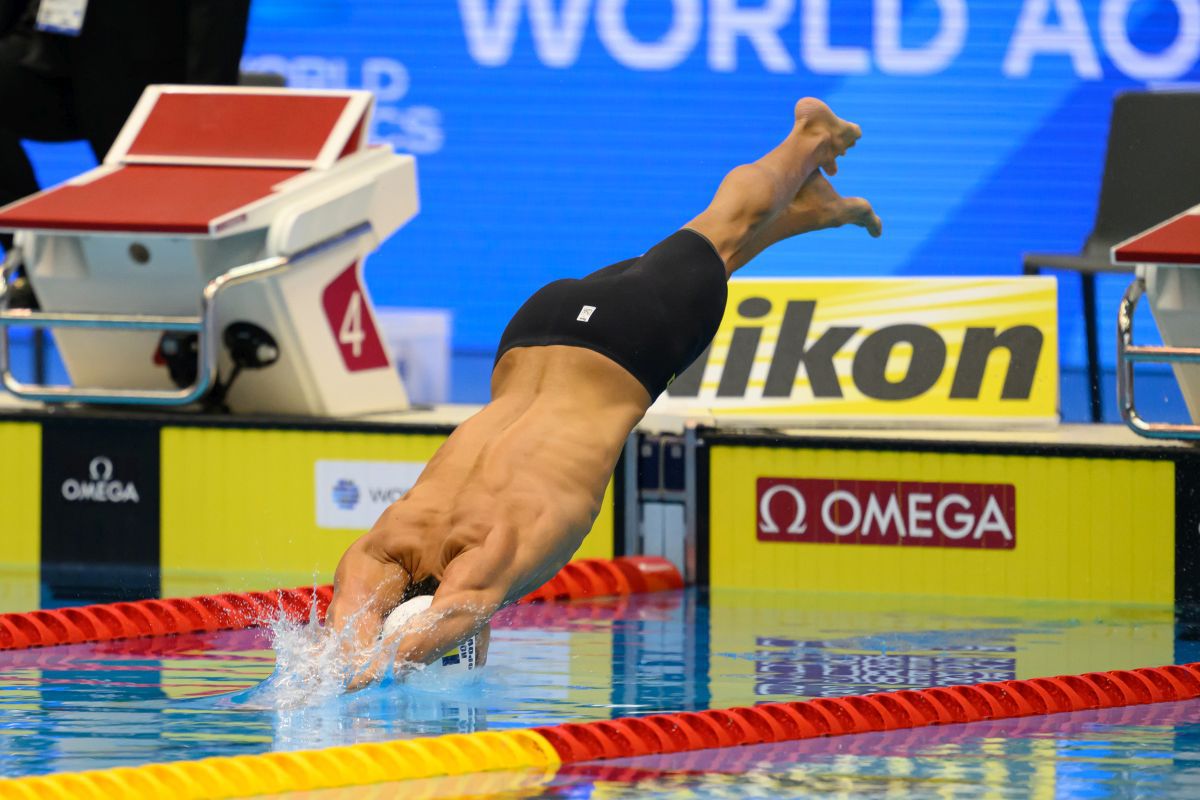 FOTO David Popovici în semifinala de la 200m liber