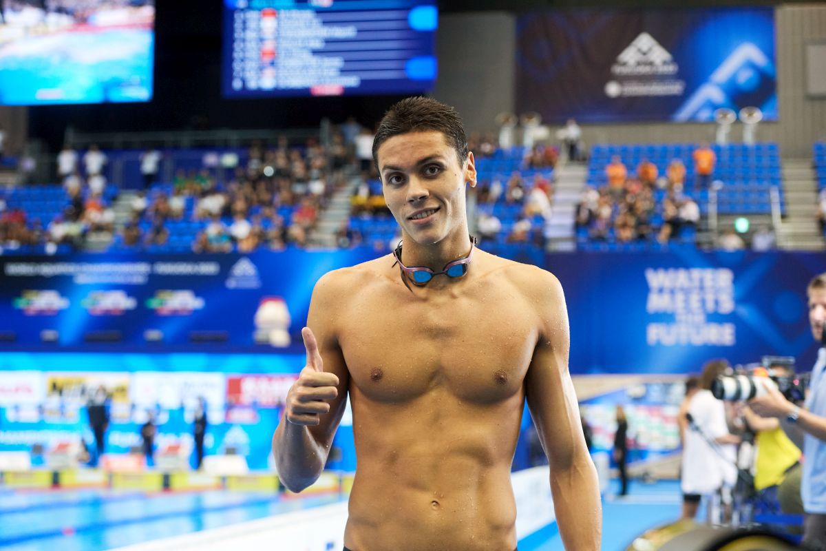 FOTO David Popovici în semifinala de la 200m liber