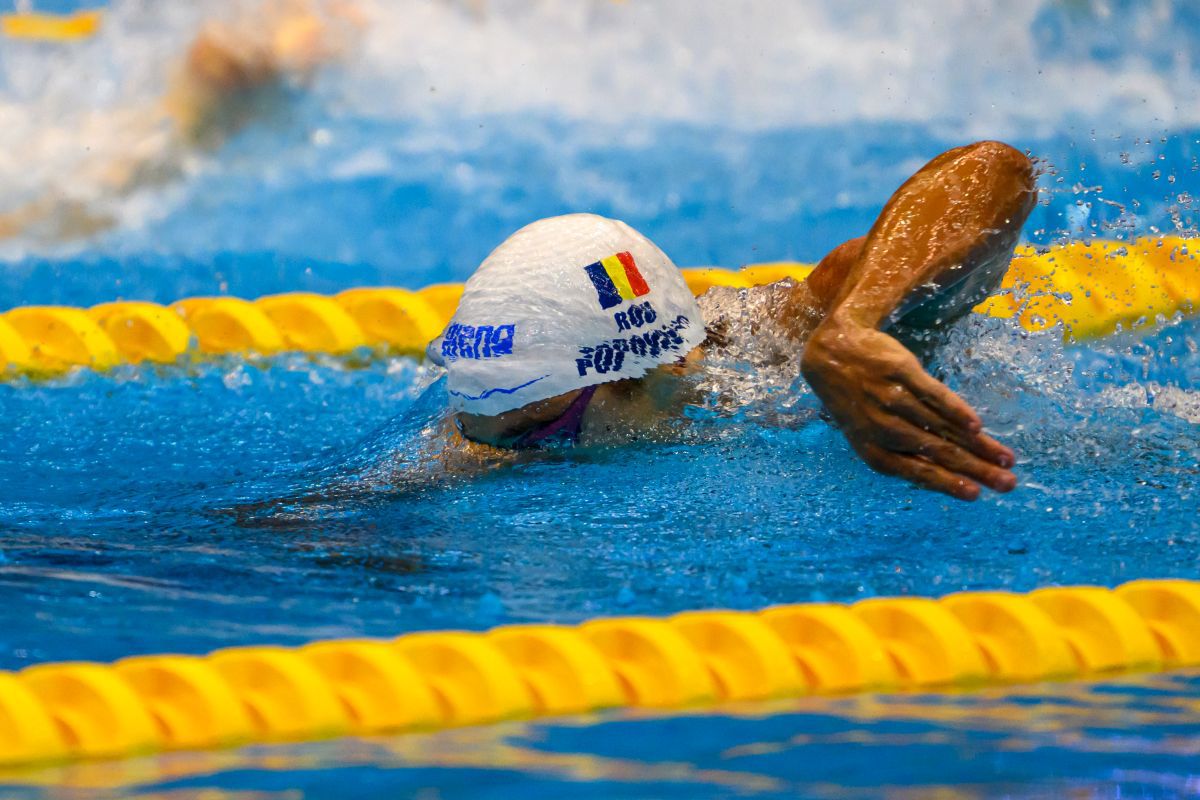 FOTO David Popovici în semifinala de la 200m liber