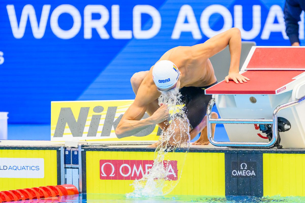 FOTO David Popovici în semifinala de la 200m liber
