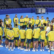 Înotătorii australieni și ritualul lor din La Defense Arena FOTO Raed Krishan