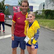 Rafael Nadal și Bernadette Szocs, în Satul Olimpic / Sursă foto: Facebook@ Tenis de Mesa from Sevilla