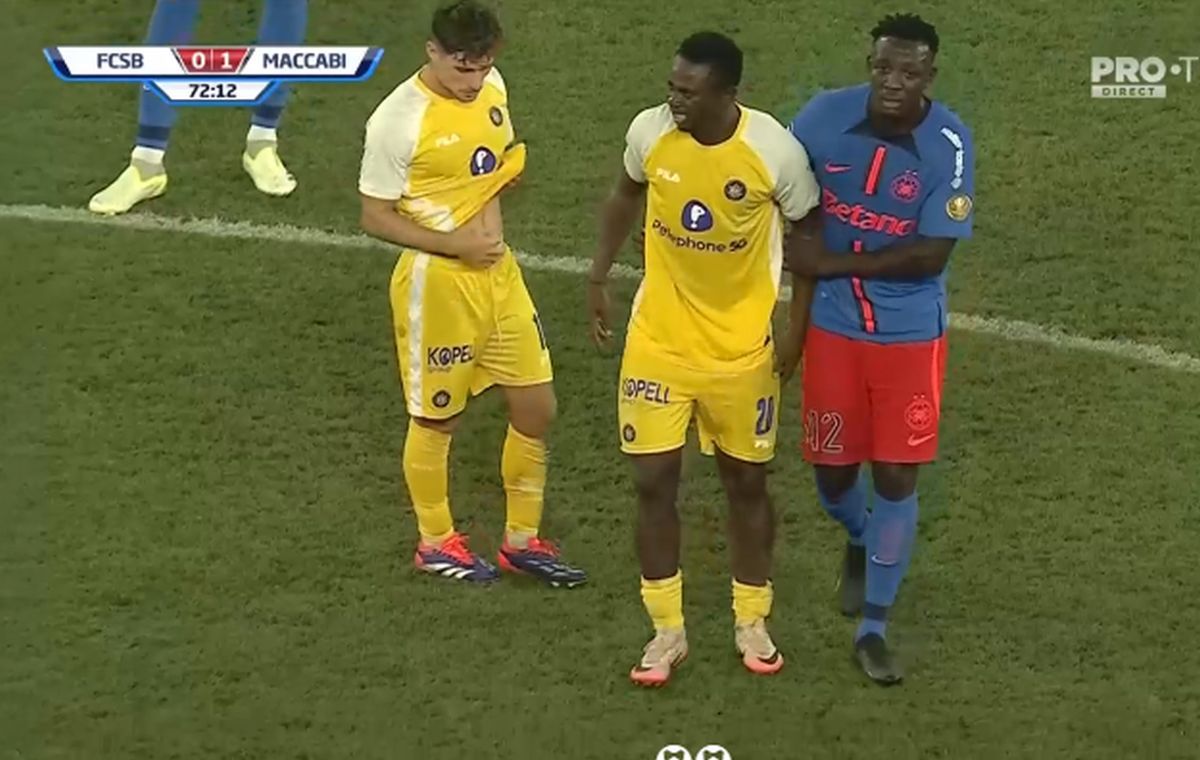 Loris van Overeem, gesturi fair-play în FCSB - Maccabi Tel Aviv