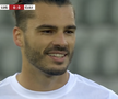 Karlo Muhar a ratat un penalty în Lugano – CFR Cluj // FOTO: Captură PrimaSport
