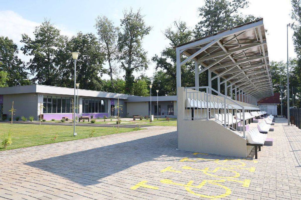 Noul complex sportiv de la Pitești: imagini cu baza construită în Parcul Ștrand, aproape de „Maracana piteșteană” a marelui Dobrin