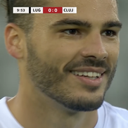 Karlo Muhar a ratat un penalty în Lugano – CFR Cluj // FOTO: Captură PrimaSport