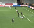Louis Munteanu a obținut un penalty în Lugano – CFR Cluj // FOTO: Captură PrimaSport