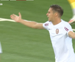 Louis Munteanu a obținut un penalty în Lugano – CFR Cluj // FOTO: Captură PrimaSport