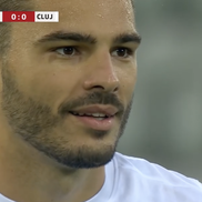 Karlo Muhar a ratat un penalty în Lugano – CFR Cluj // FOTO: Captură PrimaSport