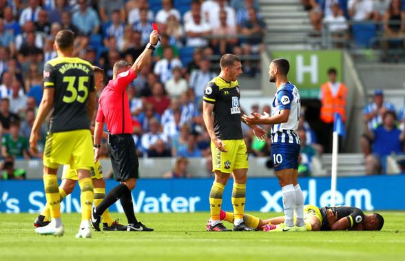 BRIGHTON - SOUTHAMPTON // FOTO + VIDEO Florin Andone a primit „ROȘU” direct și a ajuns ținta criticilor: „Oribil! Fault de cinci roșii, e un rupător de picioare”