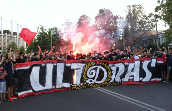 Dinamo - Hermannstadt. FOTO Fanii „câinilor”, invazie la Arena Națională, fără măsuri de distanțare! Contestă planul șefilor spanioli