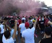 Dinamo - Hermannstadt. FOTO Fanii „câinilor”, invazie la Arena Națională, fără măsuri de distanțare! Contestă planul șefilor spanioli