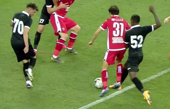 Dinamo - Hermannstadt. FOTO Istvan Kovacs n-a văzut un penalty evident pentru „câini”! Ion Crăciunescu: „Asta înseamnă că nu a vrut să dea”