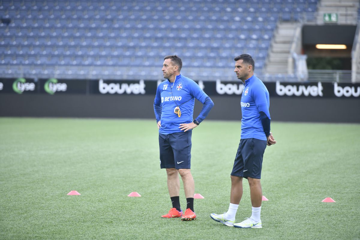 Antrenament FCSB + conferință Nicolae Dică