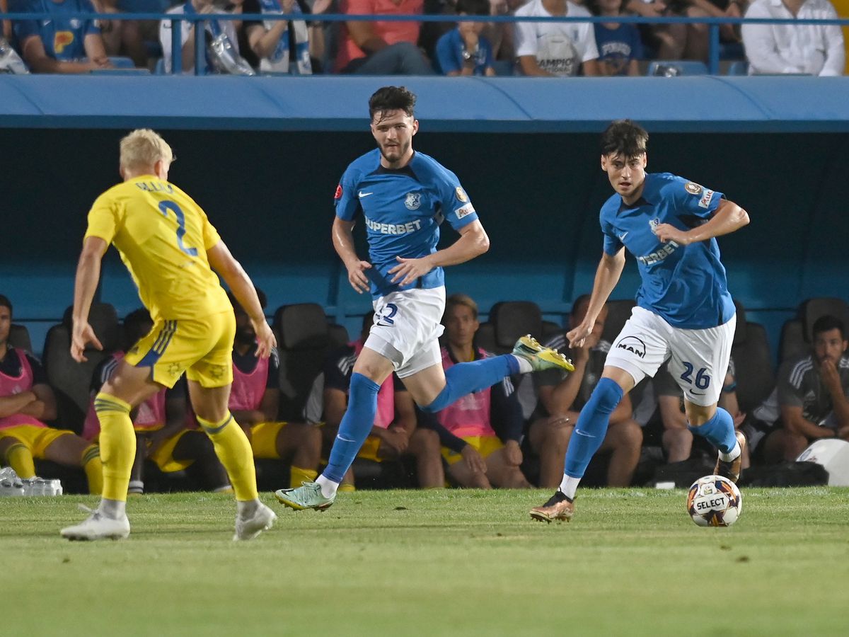 Cele mai tari imagini ale primei reprize din Farul - HJK / FOTO: Răzvan Păsărică / sportpictures.eu