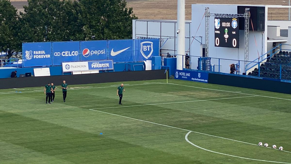 Farul - HJK Helsinki, imagini dinainte de meci