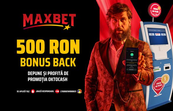 Promoție OKTO.CASH pe MaxBet.ro: până la 500 RON BONUS BACK! Profită și tu!