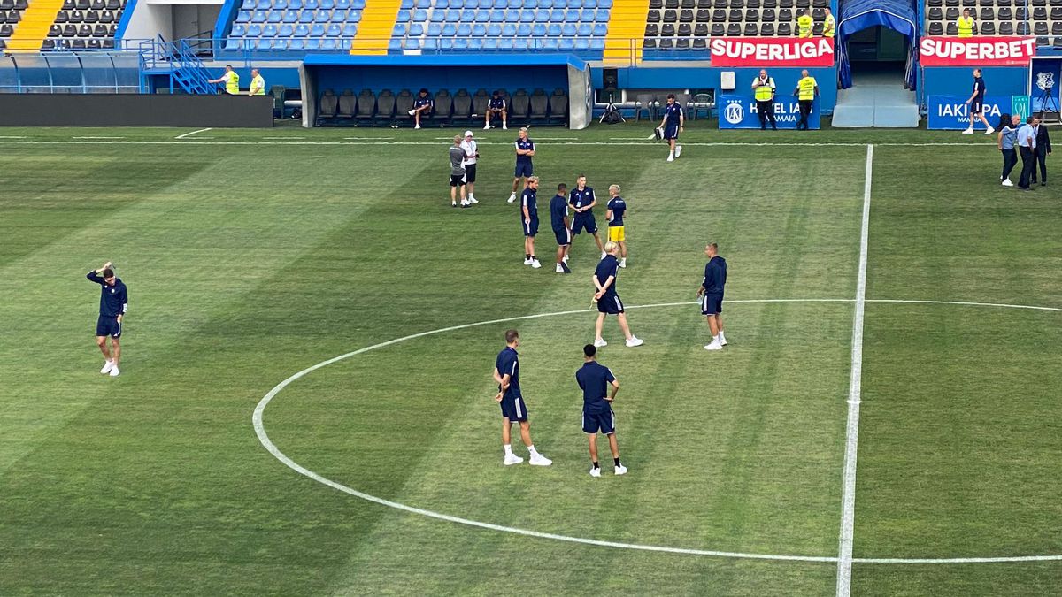 Farul - HJK Helsinki, imagini dinainte de meci