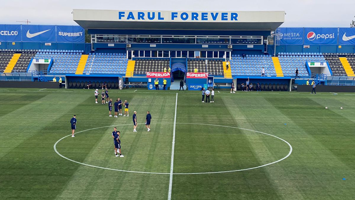 Farul - HJK Helsinki, imagini dinainte de meci