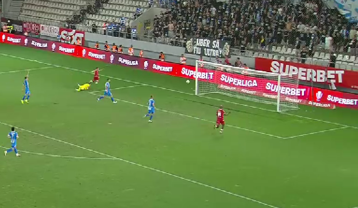 Dinamo a marcat cel mai rapid gol al sezonului! » „Câinii” au avut nevoie de doar 32 de secunde pentru a marca în poarta Universității Craiova