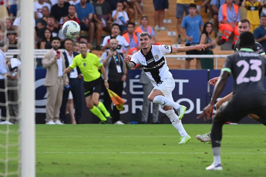 Valentin Minhăilă, Parma -AC Milan, scor 2-1 / Foto: Imago