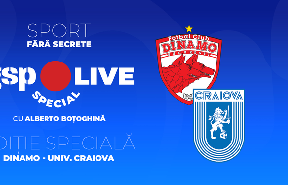 Ediție specială GSP Live » „Câinii” întâlnesc liderul! Alberto Boțoghină și Justin Gafiuc comentează Dinamo - Universitatea Craiova