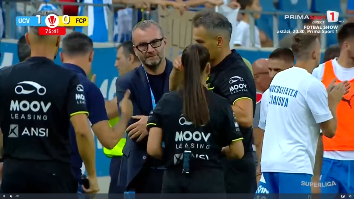 Mirel Rădoi s-a umplut de nervi în Universitatea Craiova - Petrolul Ploiești