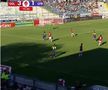 Oțelul Galați - CFR Cluj, gafă la golul de 4-1 / FOTO: Captură TV @Prima Sport 1