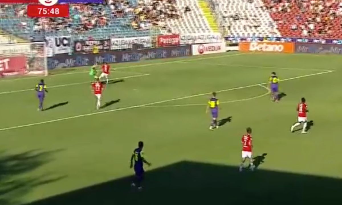 Oțelul Galați - CFR Cluj, gafă la golul de 4-1