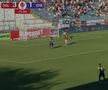 Oțelul Galați - CFR Cluj, gafă la golul de 4-1 / FOTO: Captură TV @Prima Sport 1