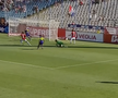Gafă incredibilă în Oțelul – CFR Cluj // FOTO: Captură PrimaSport