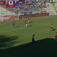 Oțelul Galați - CFR Cluj, gafă la golul de 4-1 / FOTO: Captură TV @Prima Sport 1