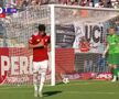 Oțelul Galați - CFR Cluj, gafă la golul de 4-1 / FOTO: Captură TV @Prima Sport 1